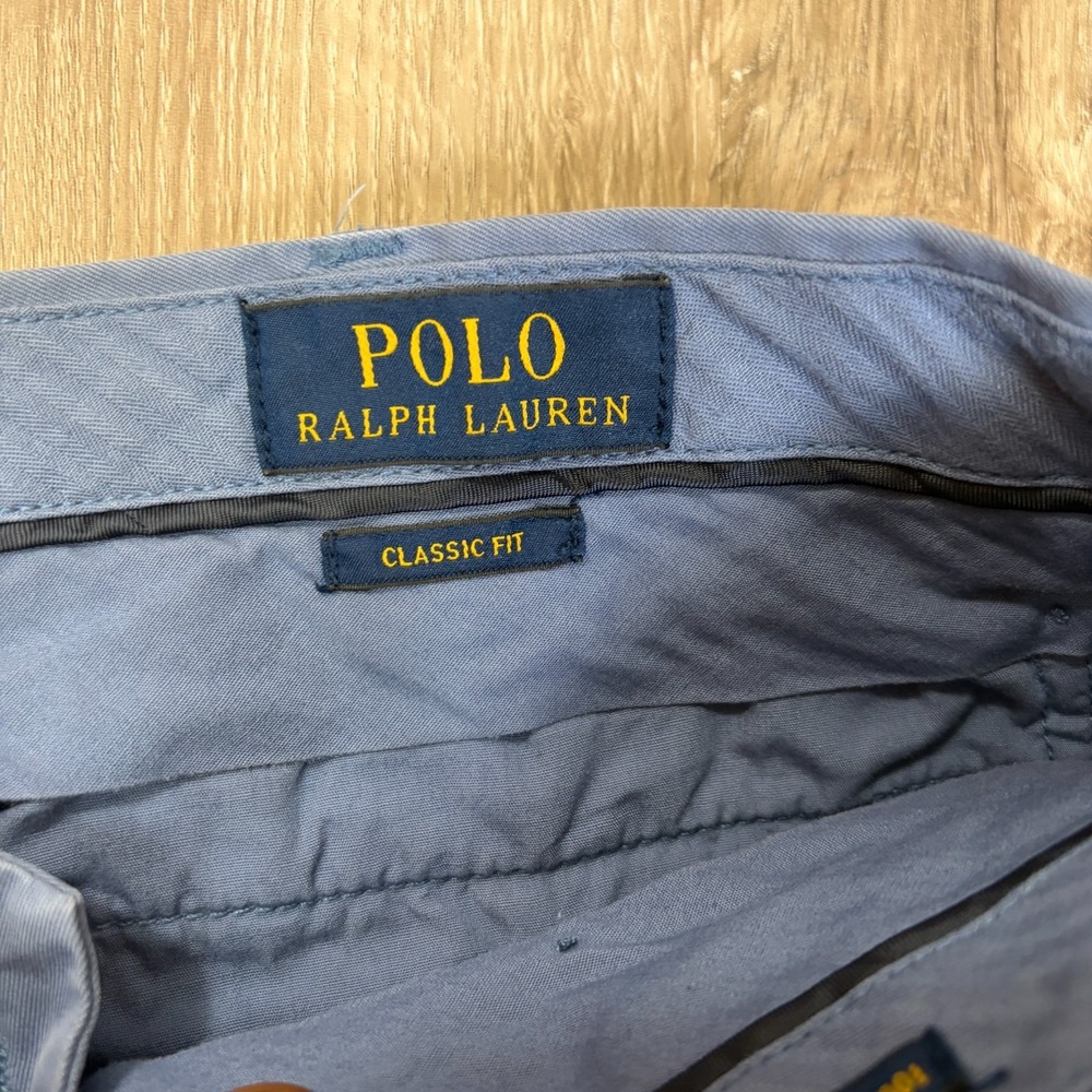 Lot of 3 Polo Ralph Lauren Mens Chino Pants 34x32 Green Blue Brown Straight - Picture 13 of 16